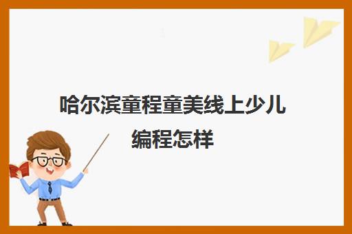 哈尔滨童程童美线上少儿编程怎样