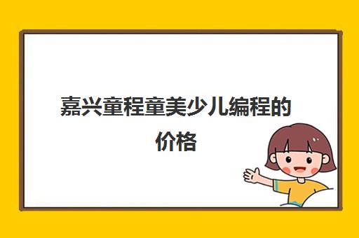 嘉兴童程童美少儿编程的价格