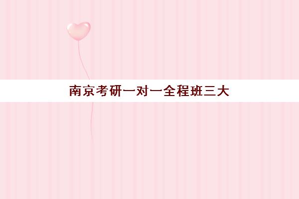 南京考研一对一全程班三大公办机构特色对比如何选择？2025年最新实力解析与高性价比报读指南