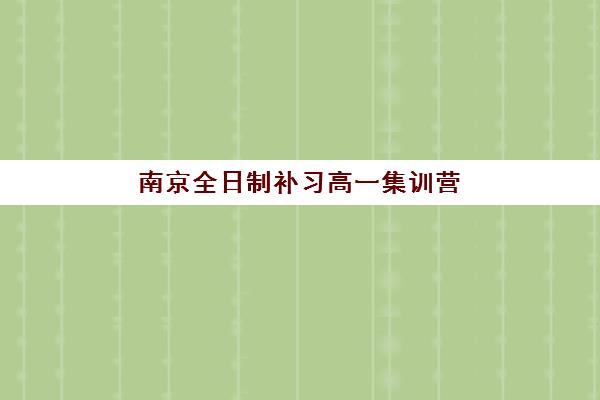 南京全日制补习高一集训营排名前十的学校有哪些？2025年最新榜单深度解析与择校避坑全攻略