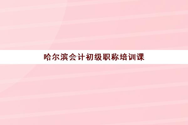 哈尔滨会计初级职称培训课程2025年考试时间如何安排？最新考试时间表、备考计划与培训课程选择全攻略