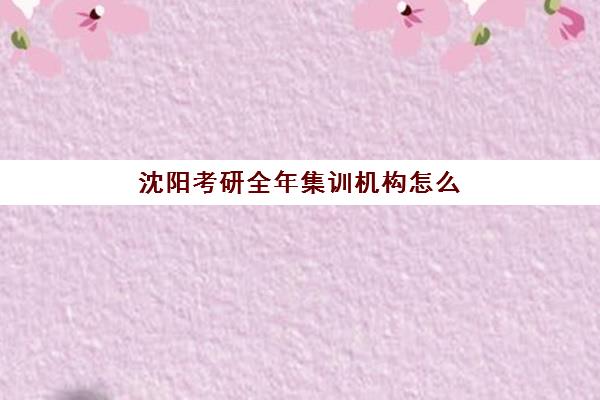 沈阳考研全年集训机构怎么选？2025年封闭式集训营综合对比与择校指南
