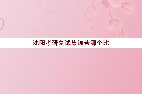 沈阳考研复试集训营哪个比较好？2025年五大顶尖机构深度评测：师资对比、费用解析与上岸指南
