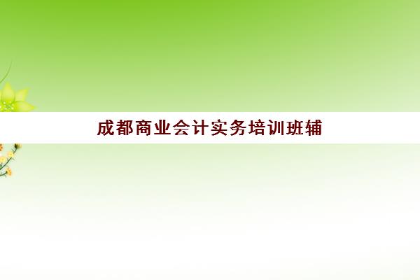 成都商业会计实务培训班辅导机构排名榜前十名如何查询？2025年最新权威榜单解析、择校技巧与避坑全指南