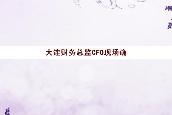 大连财务总监CFO现场确认需要什么材料？2025年最新流程、时间安排与材料清单全攻略