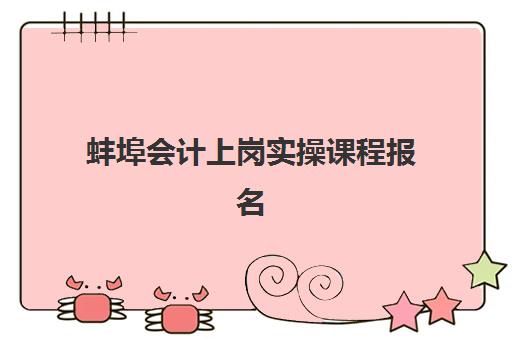 蚌埠会计上岗实操课程报名确认时间表在哪看？2025年最新查询方法、时间安排与报名流程全解析
