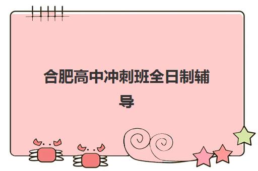 合肥高中冲刺班全日制辅导班有哪些机构可以报？2025年最新TOP10机构实力对比、择校指南与费用全解析