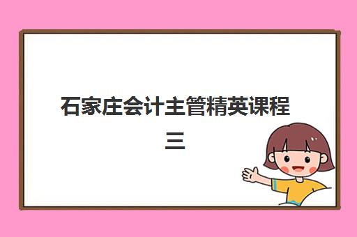 石家庄会计主管精英课程三大公办机构特色对比如何选择？2025年最新课程体系与机构优势全解析