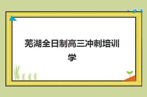 芜湖全日制高三冲刺培训学校如何选择？2025年十大优质机构课程特色、收费标准与择校全指南
