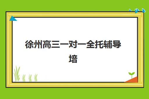 徐州高三一对一全托辅导培训机构有哪些地方值得选?2025年最新权威排名、各校特色解析与科学择校全指南 徐州高三一对一全托辅导培训机构有哪些地方值得选?2025年最新权威排名、各校特色解析与科学择校全指南