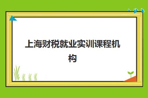 上海财税就业实训课程机构用户满意度速递如何查询？2025年最新数据解读与机构选择指南