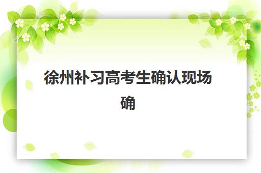 徐州补习高考生确认现场确认时间安排如何查询？2025年最新时间表、流程详解与注意事项全指南