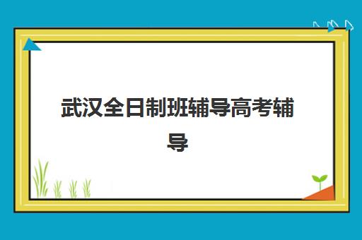 武汉全日制班辅导高考辅导机构排名一览表？2025年十大顶尖机构综合评测与择校全指南