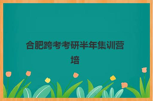 合肥跨考考研半年集训营培训学校排名榜最新如何查询？2025年TOP3机构深度测评与择校指南